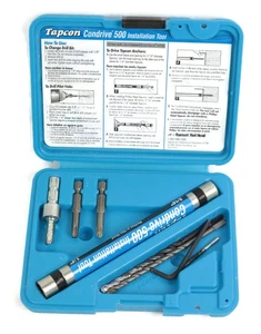 Buildex Tapcon Condrive 500 Anchor Installation Tool w Case, Bits - Picture 1 of 12
