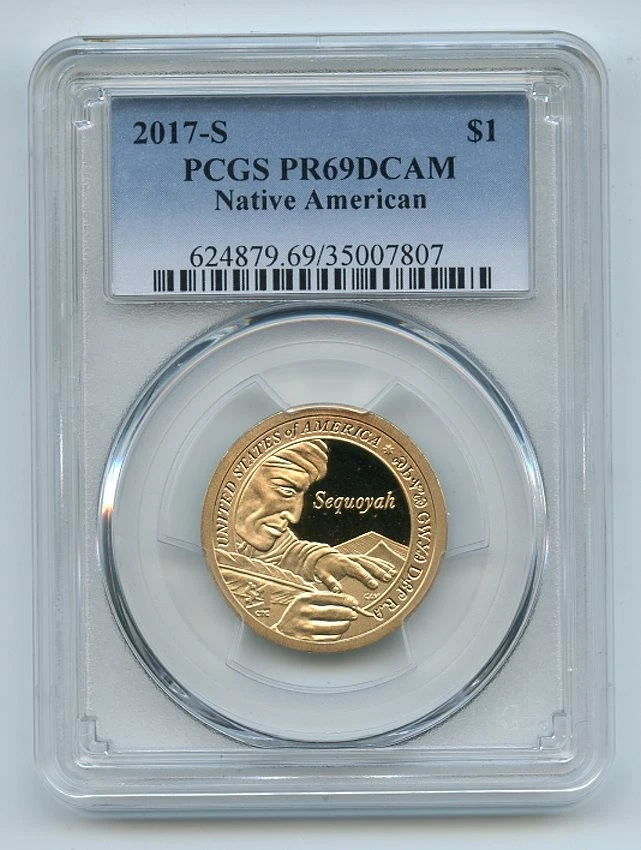 2017 S $1 Sacagawea Dollar PCGS PR69DCAM - Image 1 of 1