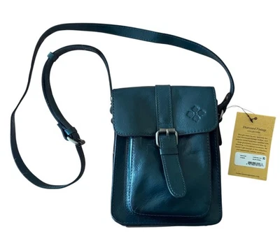 Patricia Nash Crossbody Bag Womens Blue Coral Leather Cascina Distressed Vintage - Image 1 of 4