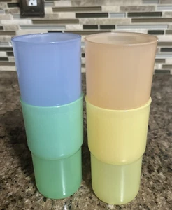 Tupperware Impressionen Pastell Becher Set 18 Unzen Neu! - Bild 1 von 9