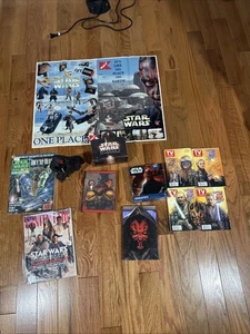 Gran Lote de Libros de Figuras Star Wars Phantom Menace Anuncio Promocional Episodio 1 - Imagen 1 de 11