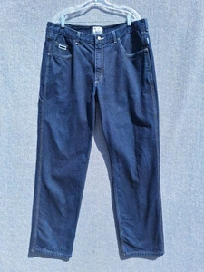 Tyndale FR Jeans Mens 38X34 Flame Resistant 2112 Dark Wash Blue Tool Pocket Work - Picture 1 of 13