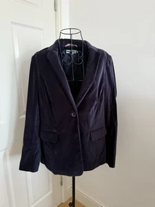Boden Women’s Velvet Blazer Jacket - UK 16 Single Button Smart Casual - Picture 1 of 6