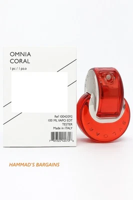 BVLGARI OMNIA CORAL EDT 3.4 OZ / 100 ML PARA MUJER SPRAY NUEVO EN CAJA BLANCA Foto 1 de 2