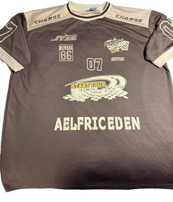 Aelfric Eden Racing Jersey XL Brown Beige Mesh Graphic Number 7 07 Streetwear - Image 1 of 4