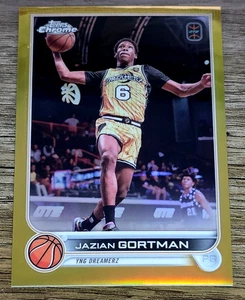 2022-23 Topps Chrome Overtime Elite OTE #7 Jazian Gortman Gold Refractor 48/50 - Bild 1 von 2