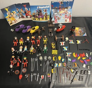 Vintage Playmobil Knight Horses & Accessories 3329 3265 & 4502 Night Guard 1993 - Picture 1 of 14