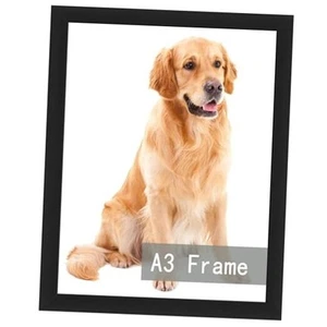 Bilderrahmen schwarz zum Wandbehang, Wandmontage horizontal oder A3 schwarz - Bild 1 von 7