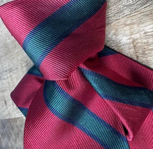 Corbata a rayas vintage Brooks Brothers roja azul verde Repp - Imagen 1 de 5