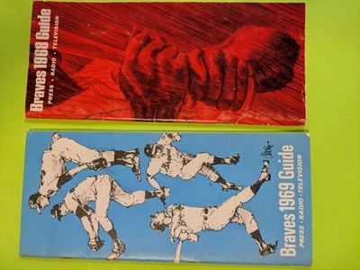 1968 and 1969 Atlanta Braves Press, Radio and Television Guide (nice condition)  - Image 1 of 4