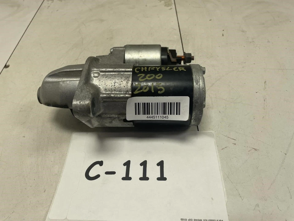 2015 CHRYSLER 200 2.4L CONJUNTO DE PARTIDA DO MOTOR FABRICANTE DE EQUIPAMENTO ORIGINAL+  - Imagem 1 de 4