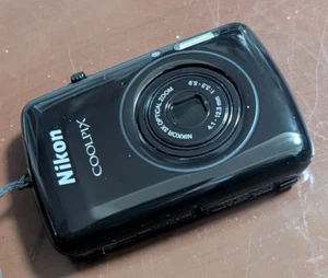 Nikon COOLPIX S01 BLACK 10.1MP Digital Camera English Language From Japan Used - Picture 1 of 3