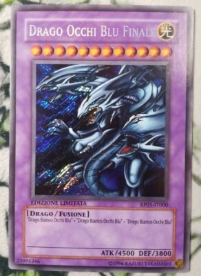 Blue Eyes Ultimate Dragon Italian Yugioh RP01-IT000 Secret Rare NM - Image 1 of 2