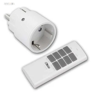 Funksteckdosen SLIM 230V versch Sets mit Fernbedienung, schlanke Funk Steckdosen - Bild 1 von 10