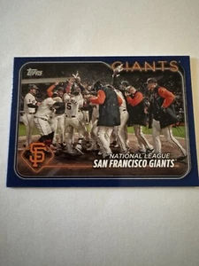 2024 Topps San Francisco Giants Blue Parallel #453 - Picture 1 of 2