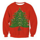 Women Men Christmas Ugly Sweater Style Pullover Sweatshirt Novelty Funny T-Shirt