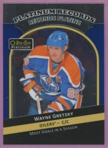 2017 17-18 OPC PLATINUM RECORDS MOST GOALS SEASON OILERS WAYNE GRETZKY #PR-2 - Foto 1 di 1