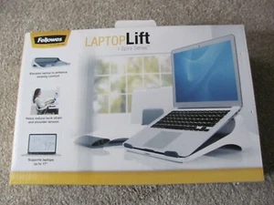 Fellowes I-Spire Series Laptop Lift up to 17” securely in place White/Gray 93112 - Picture 1 of 7