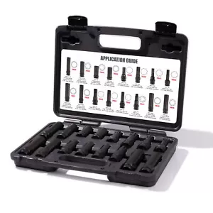 Steelman 16 Pc Locking Lug Nut Master Set Wheel Lock Key Removal Tool Kit 78537 - Picture 1 of 7