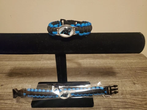 Carolina Panthers NFL Paracord Bracelet Cover