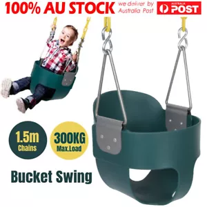 300KG Fully Assembled High Back Bucket Toddler Swing Seat Heavy Duty Chain AU - Picture 1 of 12