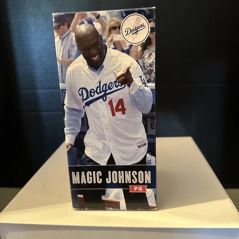 Magic Johnson Los Angeles Dodgers Bobble Head SGA  2014 Cover