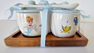 RAE DUNN Cinderella MAGIC and SPARKLES Set with Lids & Spoons on Wood Tray NWT - Picture 1 of 9