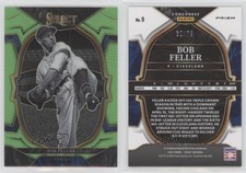 2023 Panini Select Concourse Neon Green Prizm /75 Bob Feller #9 HOF