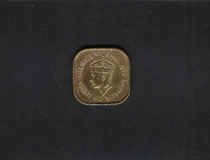 1944  CEYLAN-   GEORGE VI    COIN   FIVE CENTS - Picture 1 of 2