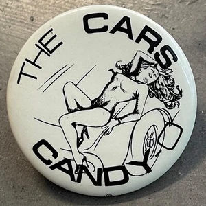 RARE Vintage 1979 THE CARS band promo pin Candy O button badge Ric Ocasek VARGAS - Picture 1 of 3