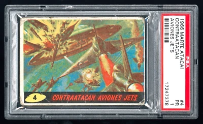 1966 Marte Ataca! #4 PSA 1 Argentina Mars Attacks Argentine Vivid Spanish Card - Image 1 of 2