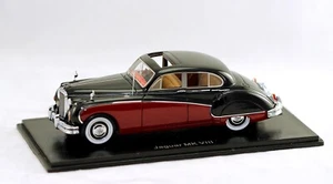 1:43 NEO Scale Models NEO43549 Jaguar Mk VIII 4-door Saloon RHD black & maroon - Picture 1 of 4