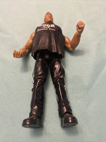 The Rock WWF WWE Titan Tron Wrestling Action Figure 1999 Smacketh Down Shirt Cover