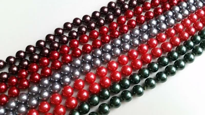 verschlusslose Mode-Perlenkette ca. 140 cm Farbwahl AR - Bild 1 von 4