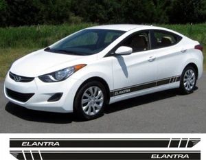 Side Stripe Decals for Hyundai Elantra – Sporty Vinyl Graphics Kit - Picture 1 of 1