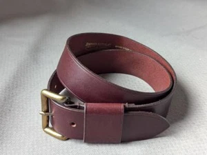 vintage ENGLAND made BANANA REPUBLIC leather belt 32 brown SAFARI cowhide 1980s - Picture 1 of 11
