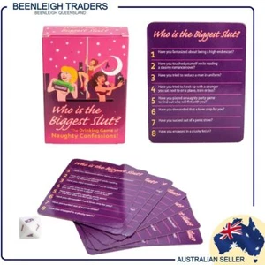 WHO IS THE BIGGEST SLUT A Party Game Of Naughty Confessions Hen Parties Girls Ni - Picture 1 of 7