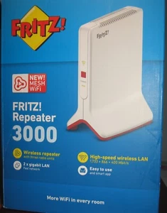 AVM FRITZ!Repeater 3000 AX (Wi-Fi 6 Repeater with three radio units, up to 4,200 - Photo 1/5