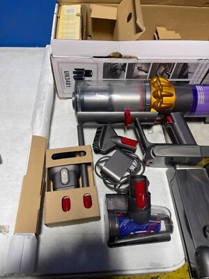 USED-Dyson V15 Detect Cordless Stick Vacuum Cleaner Yellow/Iron - No Battery - Image 1 of 3