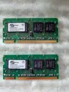 PSC RAM 2X512Mb SODIMM AS6E8E63B-6E1A DDR2 PC2-5300S 667MHz CL5 - Foto 1 di 3