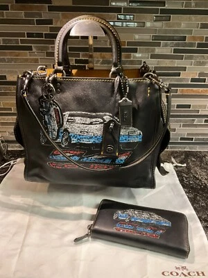 Coche de carreras Coach 1941 Rogue ZL1 negro cuero granulado curtido natural 58151 Foto 1 de 4