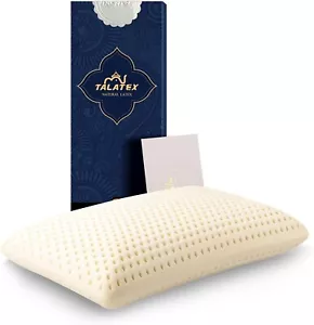 Talatex Talalay 100% Natural Latex Pillow Organic Removable Tencel Cover Soft - Picture 1 of 7