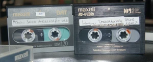 10x MAXELL DATA STORAGE - DM 120 - HS-4/120s - 1x BESPIELT - KASSETTEN - DAT - Bild 1 von 2