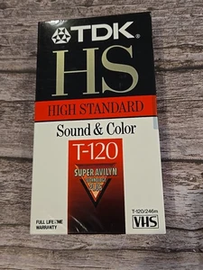 TDK T-120HS High Standard VHS Videokassette neu versiegelt (216) - Bild 1 von 2