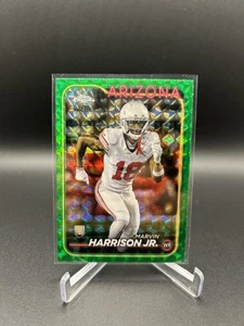 2024 Topps Chrome Marvin Harrison Jr. Green Geometric Refractor RC #/99 - Picture 1 of 2