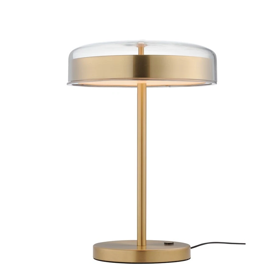 ET2 Lighting Voto 2-Light LED Table Lamp, Brass/Clear - E24669-18NAB - Image 1 of 1