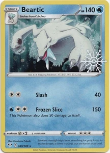 Pokémon Beartic Stamp Holo Darkness Ablaze 049/189 NM Englisch - Bild 1 von 1