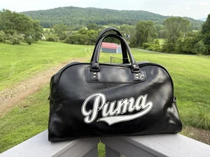 Bolso de Mano de Bolos Puma Vintage Cartera Bolso de Lona Asa Superior Cremallera 19 x 11 x9 - Imagen 1 de 10