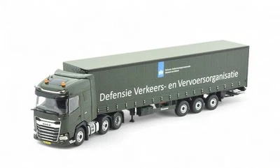 Tekno 1:50 Defensive DVVO DAF XG curtainside semitrailer 88901 Truck Diecast - Image 1 of 4