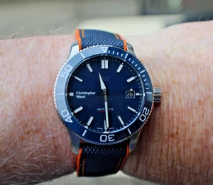 Christopher Ward C60 Trident Pro 300 Blue 40mm, In Stunning Condition,Papers - Picture 1 of 16